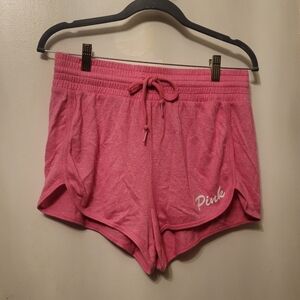 PINK Victoria's Secret Cozy Pink High-waist Shorts (Size M)